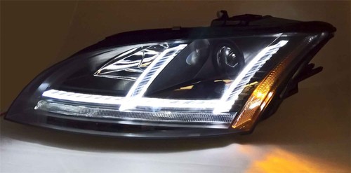 Black drl look head - black, lights