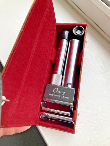 Vintage omag pocket microscope - vintage,