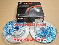 BRAKE DISCS X2 326mm REAR FITS JAGUAR S-TYPE XF XJ XK COATED DRIVETEC DM4202C