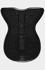 Horsena Dressage Regular Gel Pad 8mm Non Slip 3D Shock Absorbing Half Pad Black