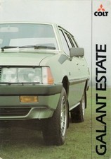 Mitsubishi Colt Galant Estate 1982-1984 UK Foldout Brochure 1600 GL 2000 GLX