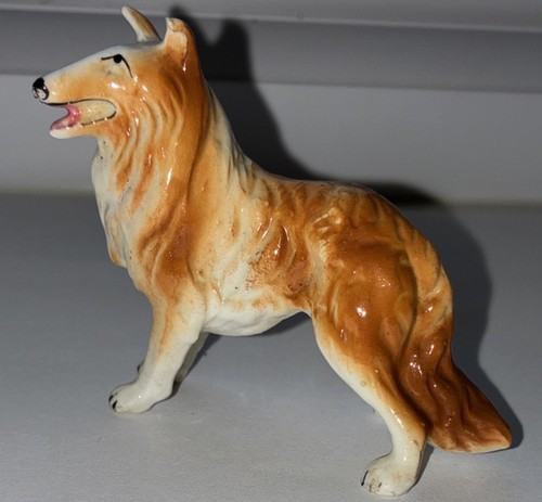 Vintage ceramic collie dog - vintage,