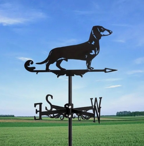 New metal dachshund - metal,