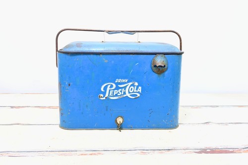 Vintage pepsi cola cooler - vintage,