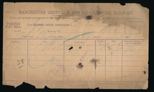 Original railway paperwork - railway,