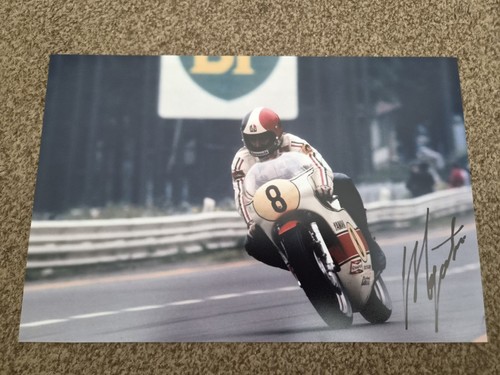 Giacomo agostini signed 12x8 - giacomo,