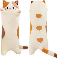 Long Cat Plush Pillows, Cute