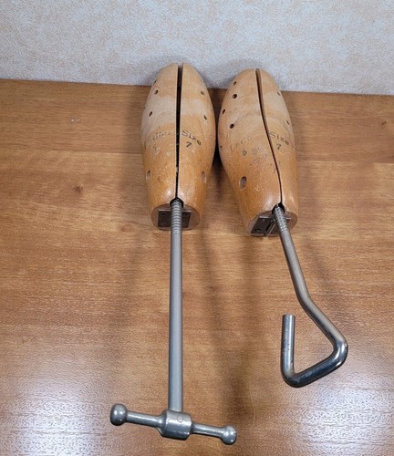 Vintage pair wooden - of,