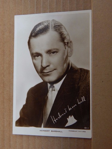 Film star postcard herbert - film,
