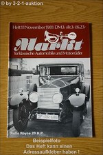 Vintage Market 11/81 Rolls Royce 20 HP