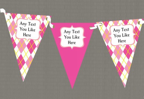 Pink and diamonds personalised - pink,