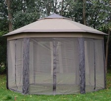 Large Pop Up Gazebo 4x4 Hexagon Patio Instant Tent Waterproof Garden Marquee
