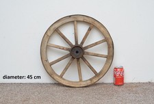 Vintage old wooden cart wagon wheel / 45 cm - FREE DELIVERY