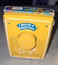 Old 1972 Fisher Price Pocket Radio I Whistle A Happy Tune WORKING