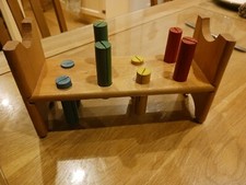 Vintage Triang Wooden Peg Block