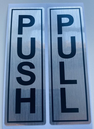 Push and pull sticker door - pull,