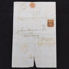 Antique 1853 letter complete - -,