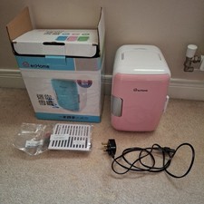 Refurbished Small Handled Pink Mini Fridge (In Original Box)