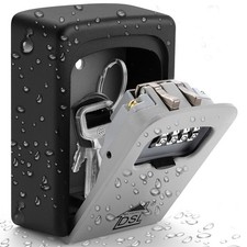 DSL Key Safe Wall Mounted Waterproof Outdoor 4 digit Combination Key Box Lockbox