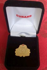 Cunard Cruise Liner Gold Pin Badge - Unused