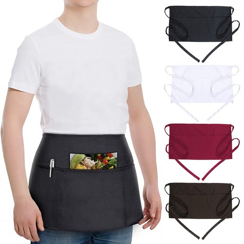 Pockets half apron polyester - half,