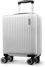 Cabin Case Hand Luggage Carry 4 Wheel Lightweight Underseat Suitcase 45x20x33cm