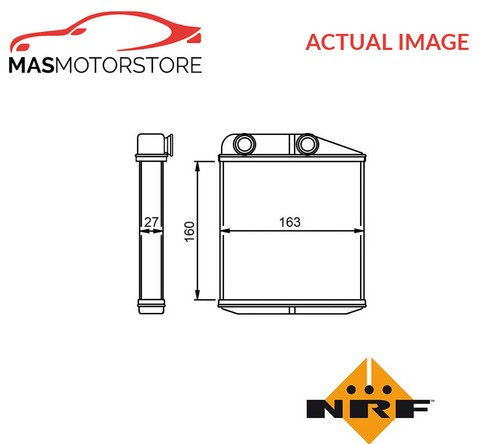 Heater radiator exchanger - heater, lhd