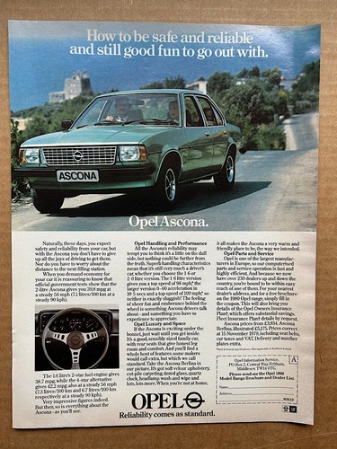 Opel ascona memorabilia - opel,
