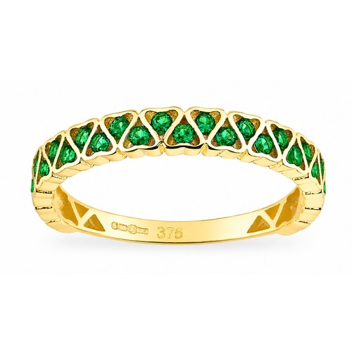 9ct yellow gold green - yellow,