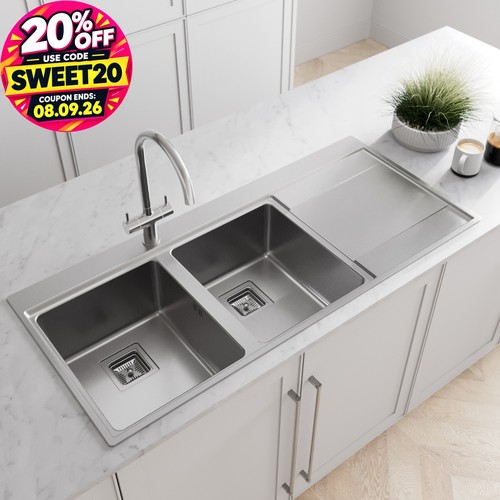 Kitchen sink double bowl - kitchen,