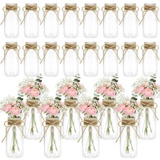 24PCS 5.5" Small Plastic Vases
