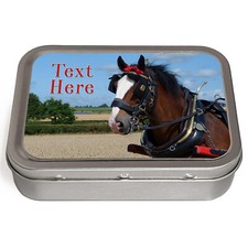 Personalised Tobacco Tin Horse
