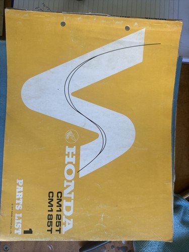 Honda cm125t parts list volume - parts,