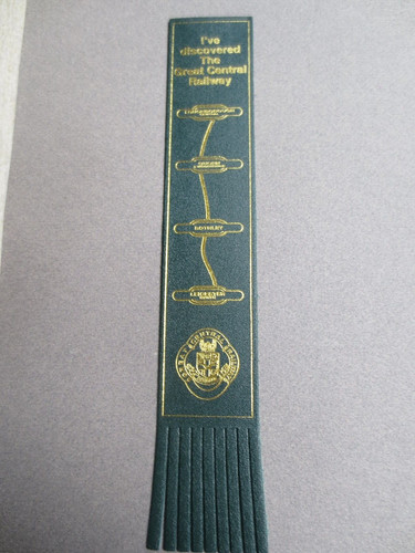 Leather bookmark great - leather,