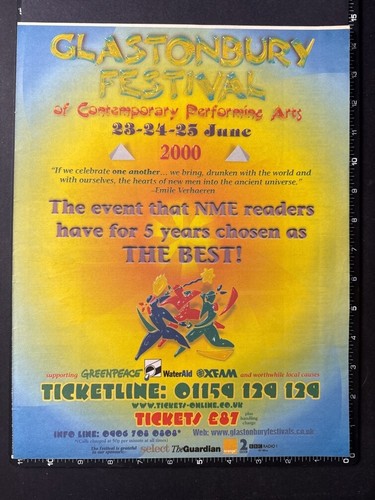 Glastonbury festival 15x11 - glastonbury, 15x11"