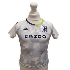 Kappa Aston Villa FC White Football Shirt Uk Boy's Age 5 Yrs G877A