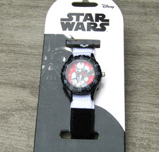 BRAND NEW CHILDS  DISNEY STAR WARS STORM TROOPER WATCH & NYLON RIP STRAP