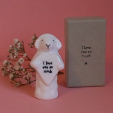 East of India Porcelain Sheep