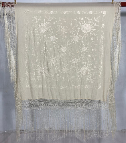 Vintage silk hand embroidered - silk,