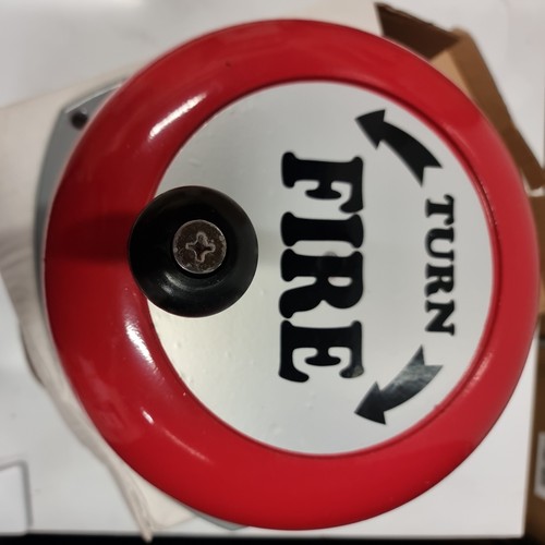 Hand crank fire alarm - hand, bell