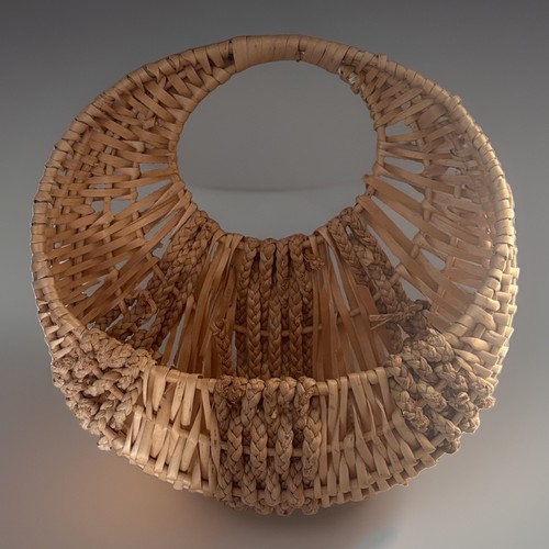 Large hanging wicker - hanging, basket