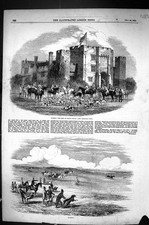 Antique Old Print 1855 Hunting