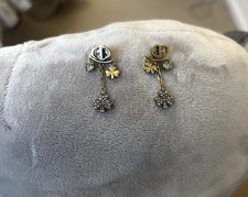 Dior gold diamond earrings