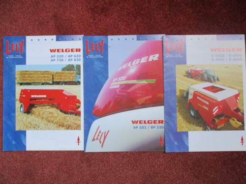 Lely welger baler brochures - baler,