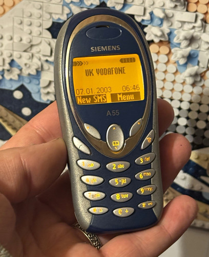 Siemens a55 blue silver gsm - a55,