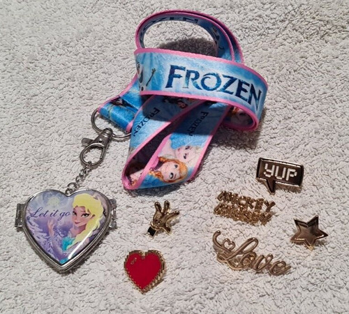 Frozen lanyard disney pins - disney,