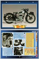 Norton Big 4 - 1950 - Classic Motorbikes - Atlas Motorbike Fact File Card
