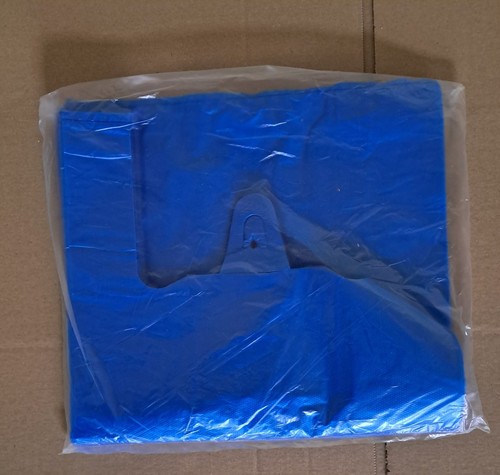 100 recycled blue plastic vest - 100,