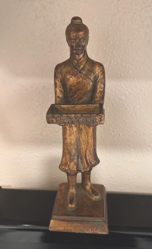 Vintage asian figural tray - vintage,