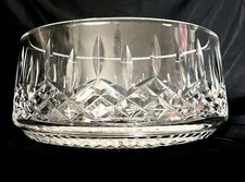  Vintage WATERFORD CRYSTAL " LISMORE "Heavy Fruit/Salad Bowl Signed 18cmD x 9 H